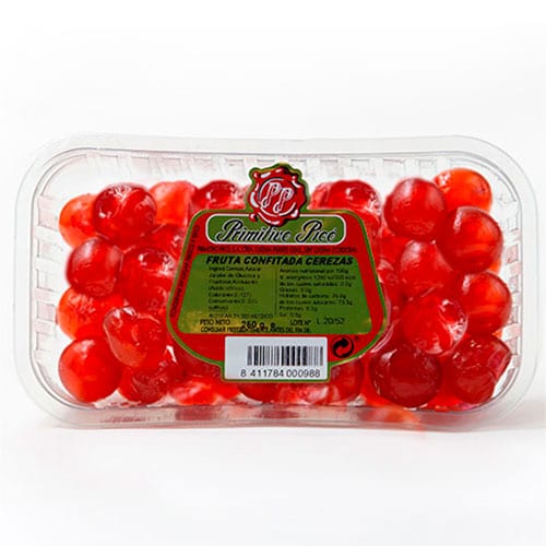 Candied Red Cherry Tray 250 gr
