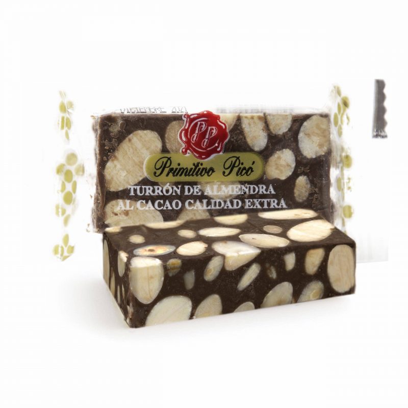 Porciones Turrón Chocolate con Almendra Extra