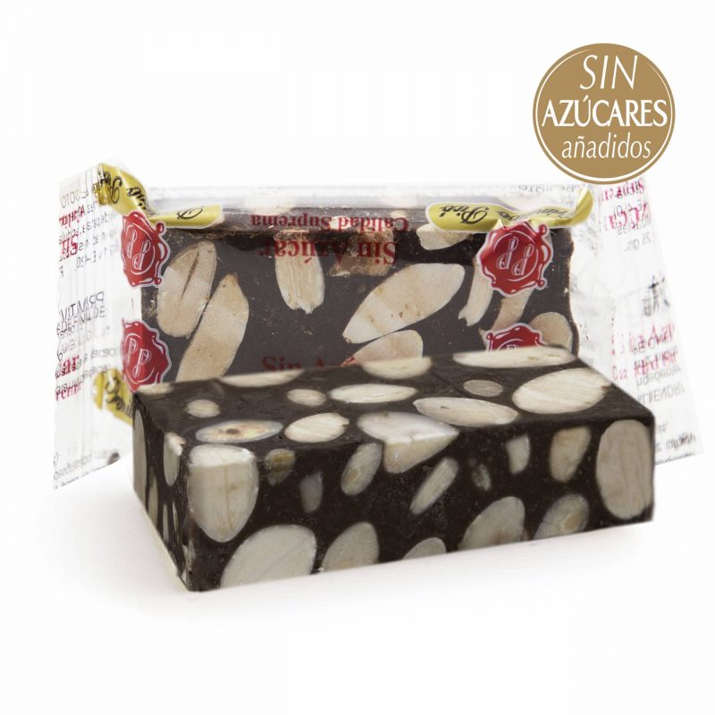 Porciones Turrón Chocolate Almendra sin azúcar