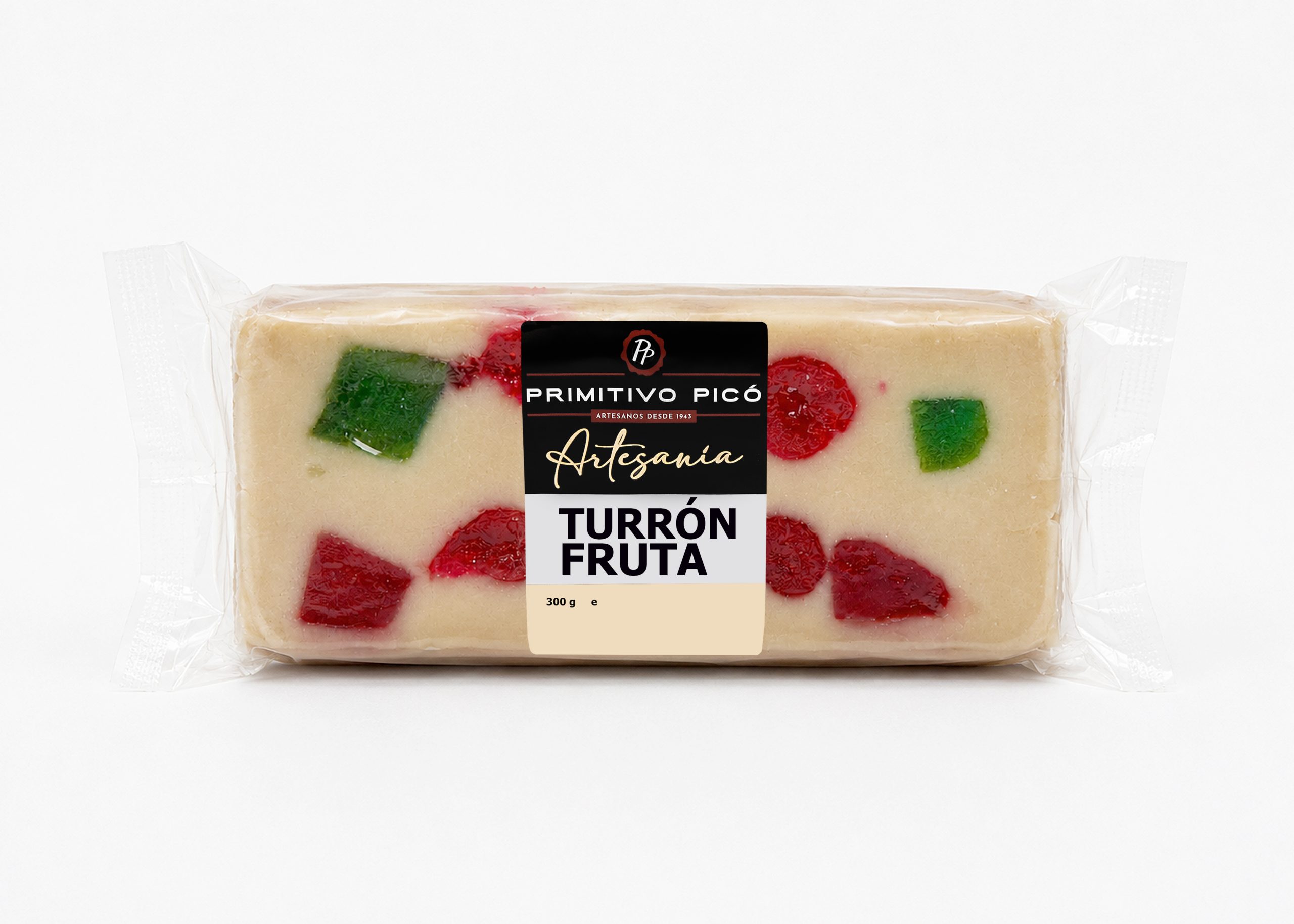 Bloque Turrón Artesanía Fruta 300g