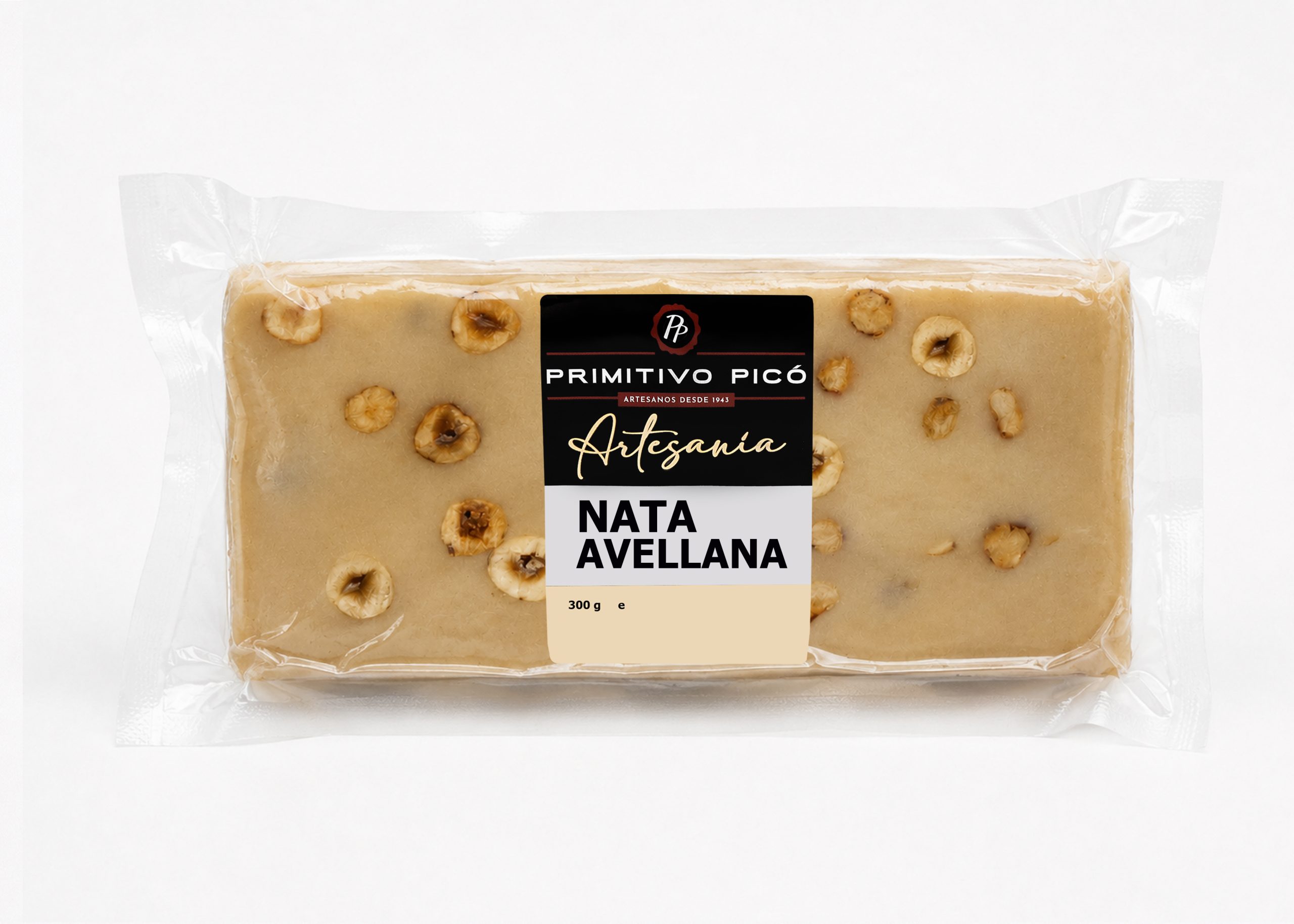 Bloque Turrón Artesanía Nata Avellana 300g