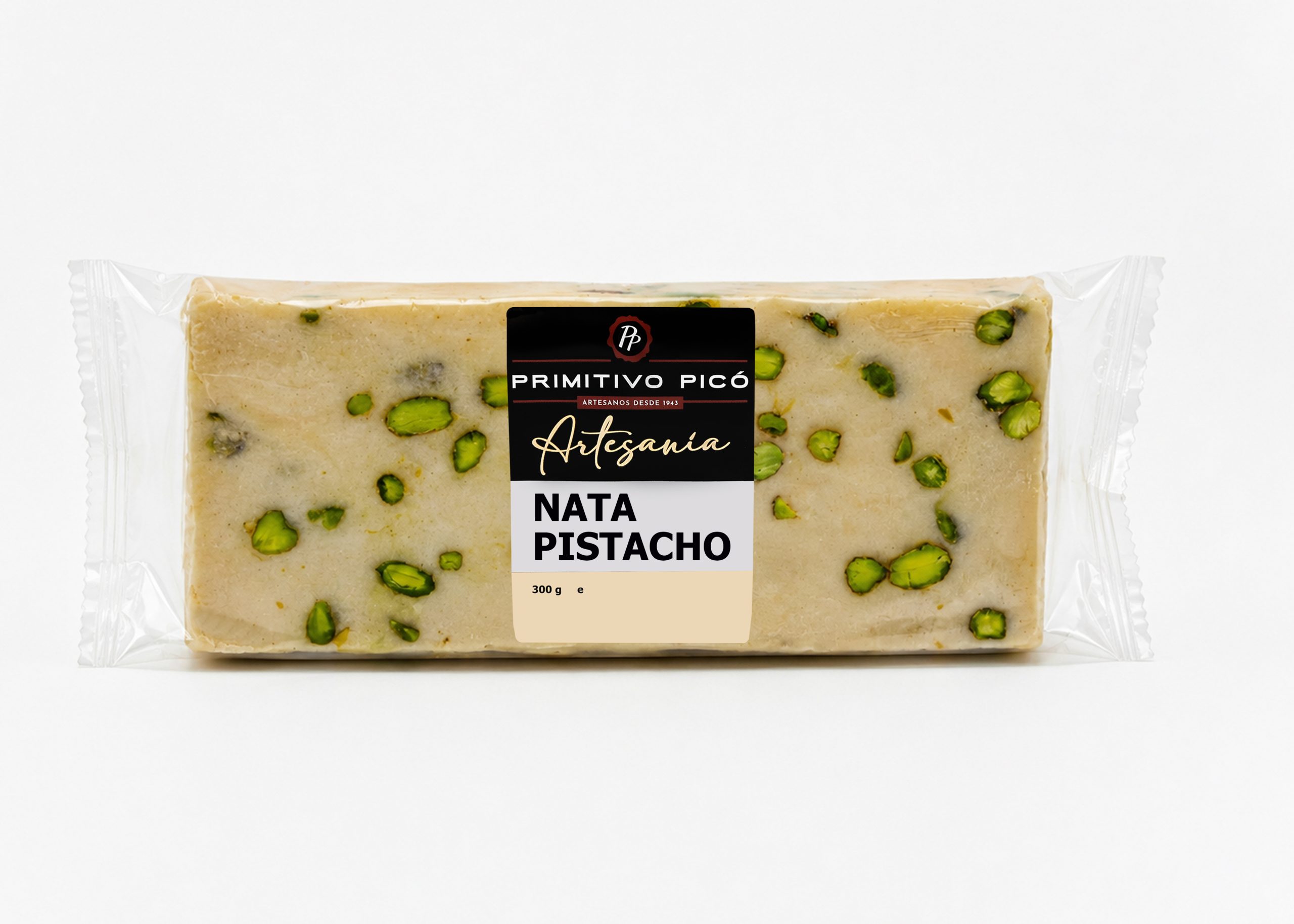 Bloque Turrón Artesanía Nata Pistacho 300g